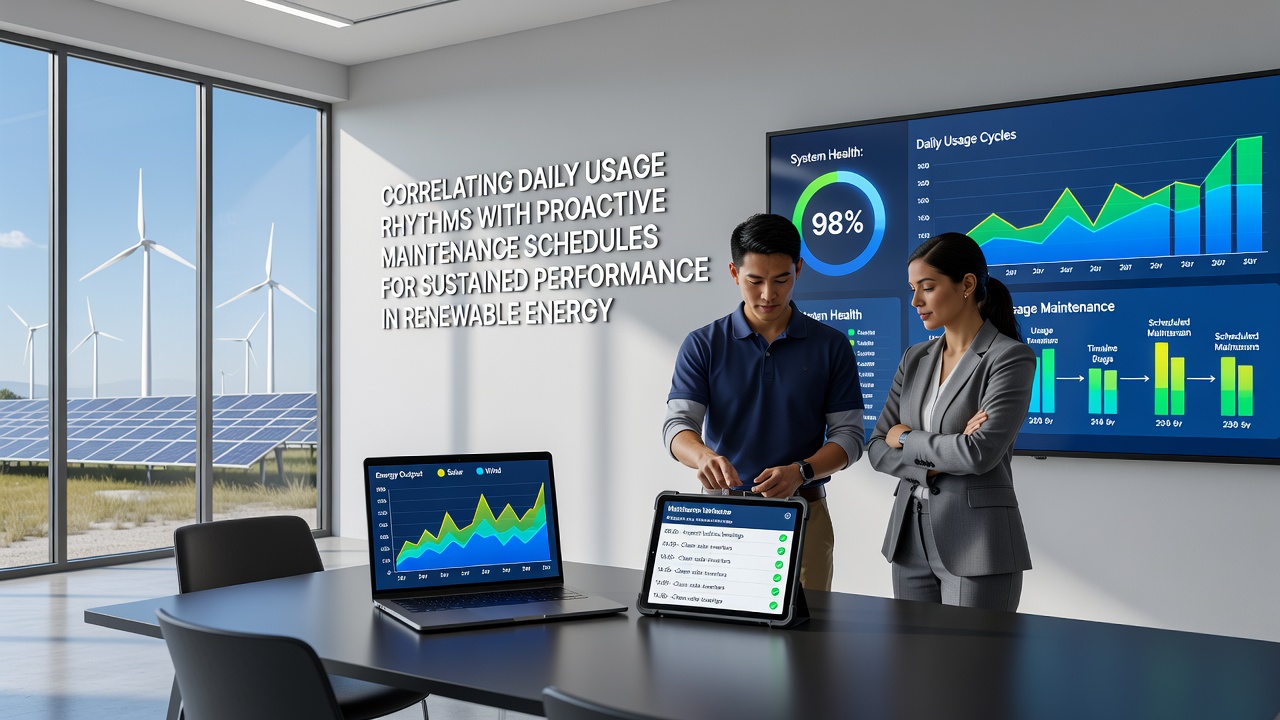 Network monitoring dashboard illustrating maintenance windows aligned with usage data